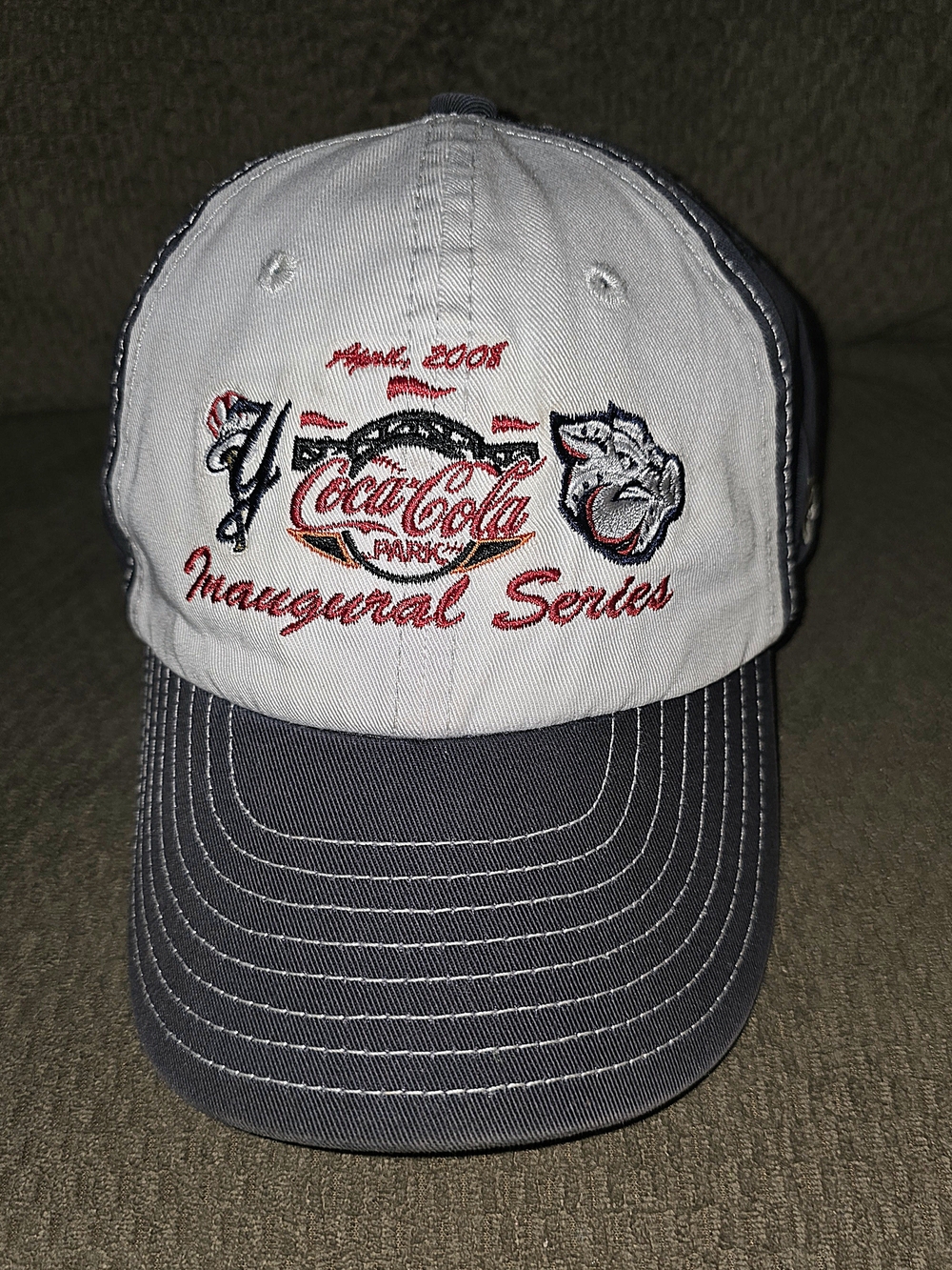 Coca Cola White & Gray Inaugural Series Baseball Cap